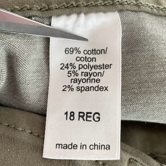 Maurice’s Green High Waisted Jeggings Size 18 Reg (Hemmed to Petite Length) - Picture 10 of 13